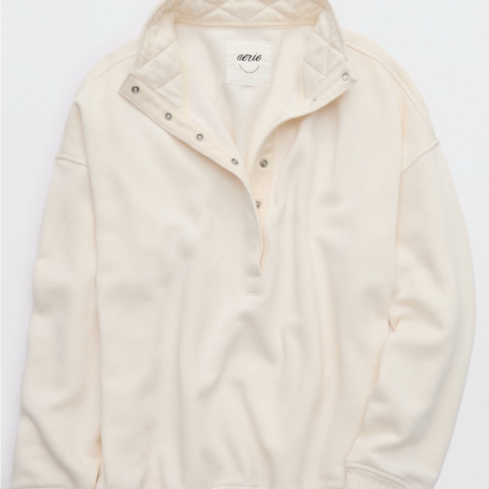 Aerie Cream Oh Snap! Sweatshirt
